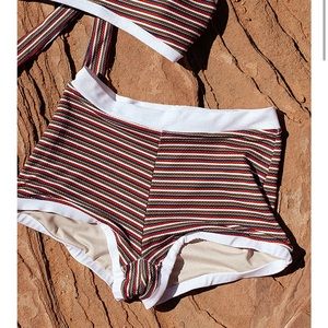 Rem Blair signature boy short bottom striped S